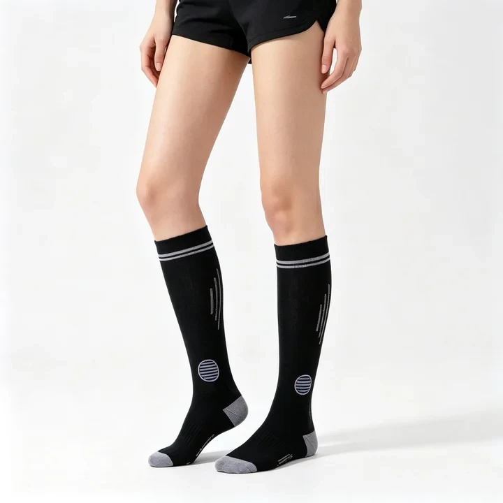 Custom Logo 8-15 MmHg Compression Socks Knee High Arch Support Sporty high quality