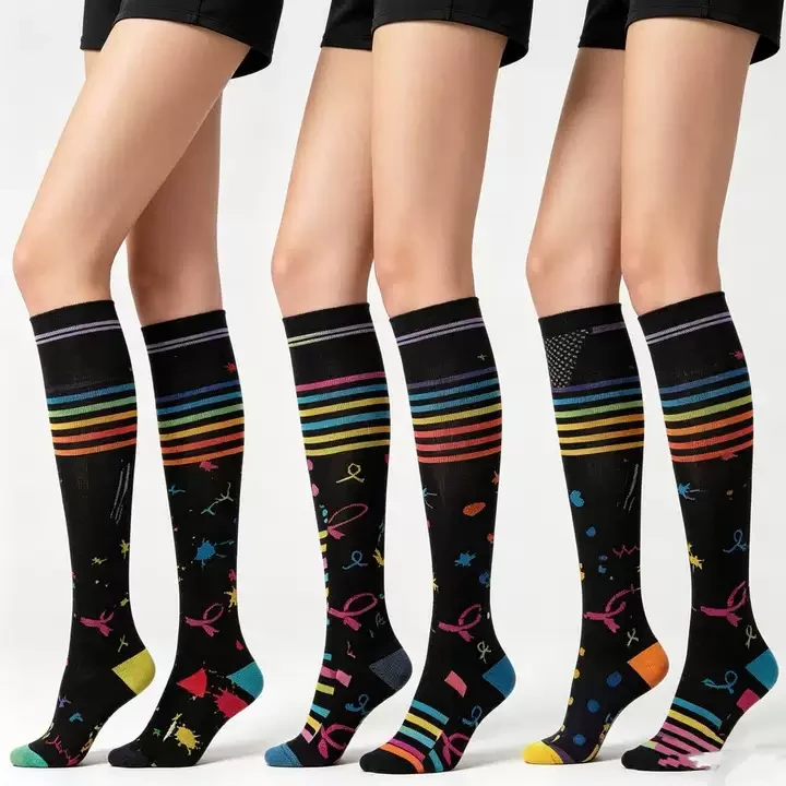 Custom Logo 8-15 MmHg Compression Socks Knee High Arch Support Sporty best
